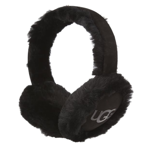 Orejeras UGG con auricular bluetooth en negro